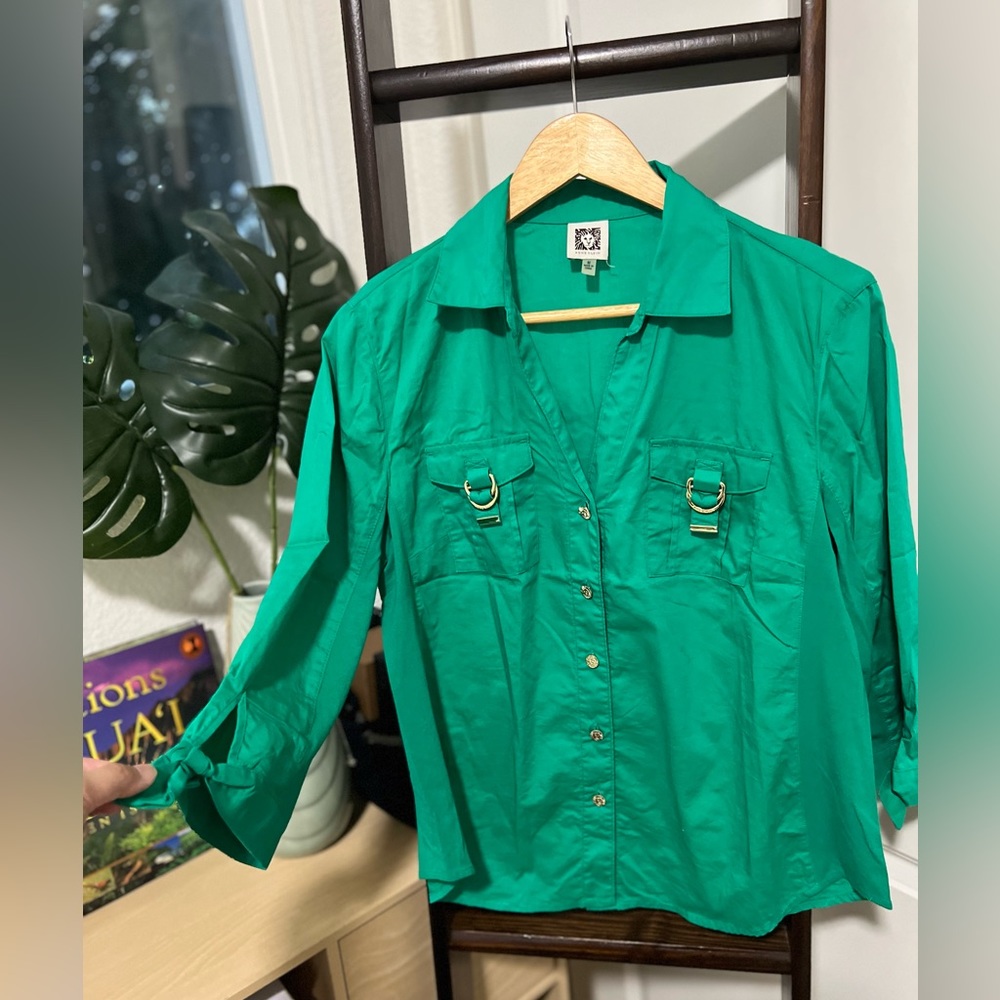 ANNE KLEIN Button Down Shirt
